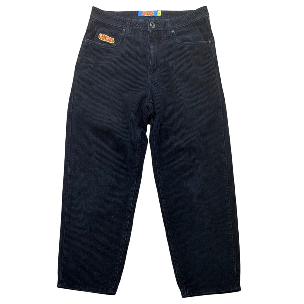 Empyre Relaxed Fit Black Corduroy‎ Pants Skater Streetwear Women Size 28
